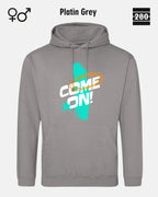 Design‑Hoodie – Unisex – COME ON – Weiche Baumwollmischung