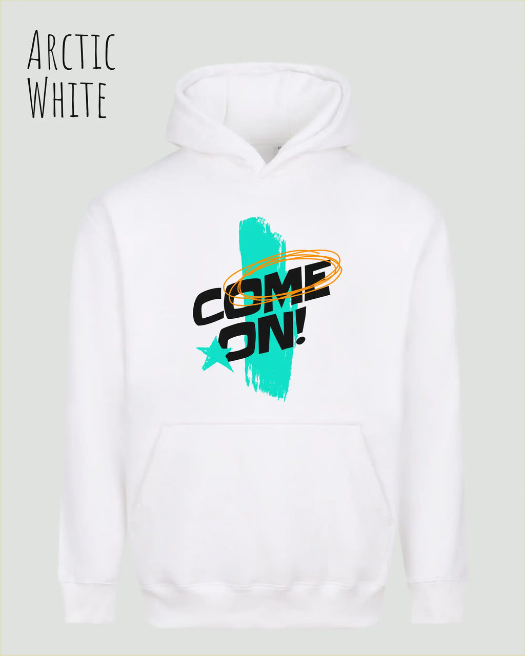 Oversized Design-Hoodie – Unisex – COME ON – Premium Baumwollmischung