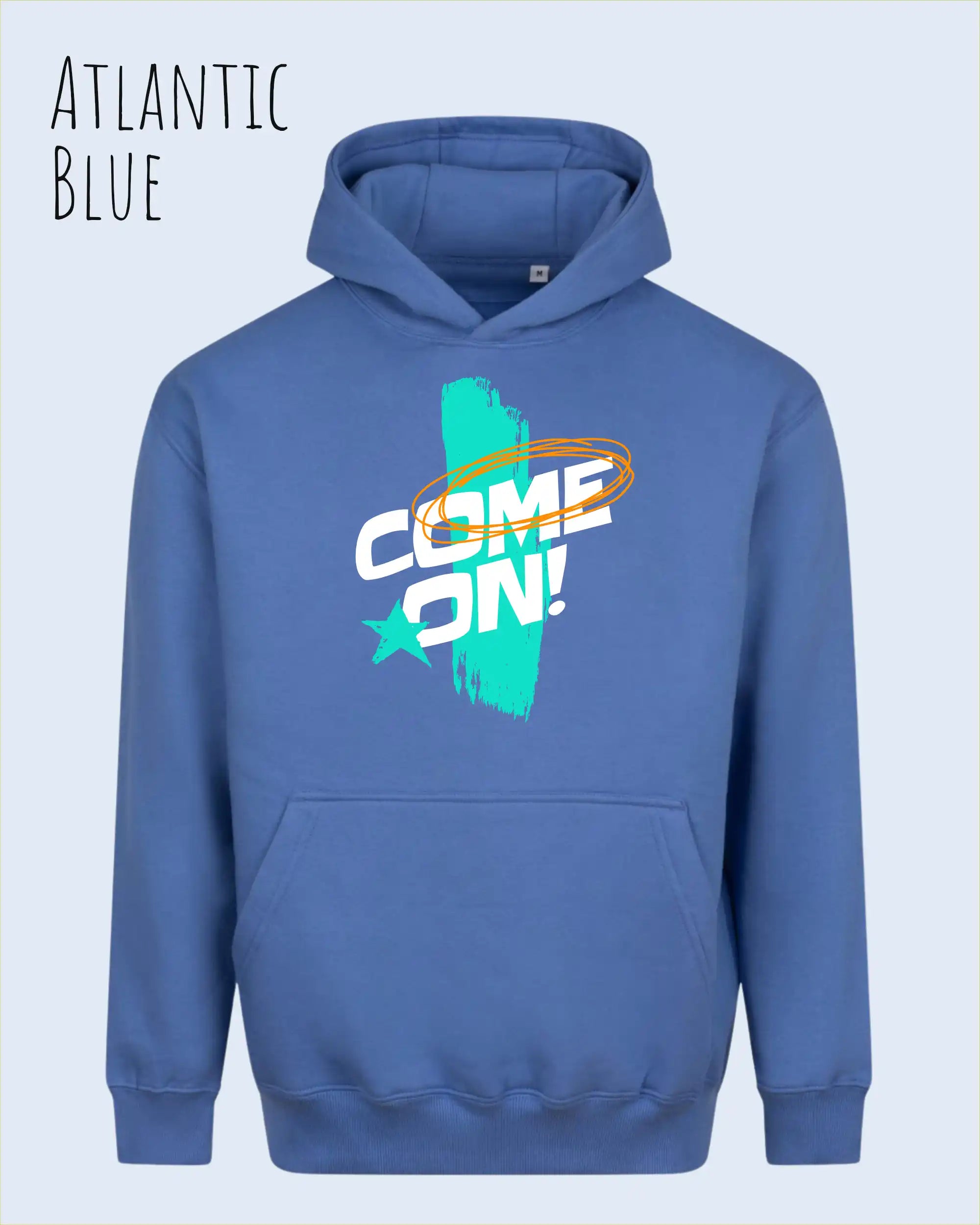 Oversized Design-Hoodie – Unisex – COME ON – Premium Baumwollmischung