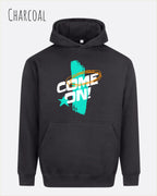 Oversized Design-Hoodie – Unisex – COME ON – Premium Baumwollmischung