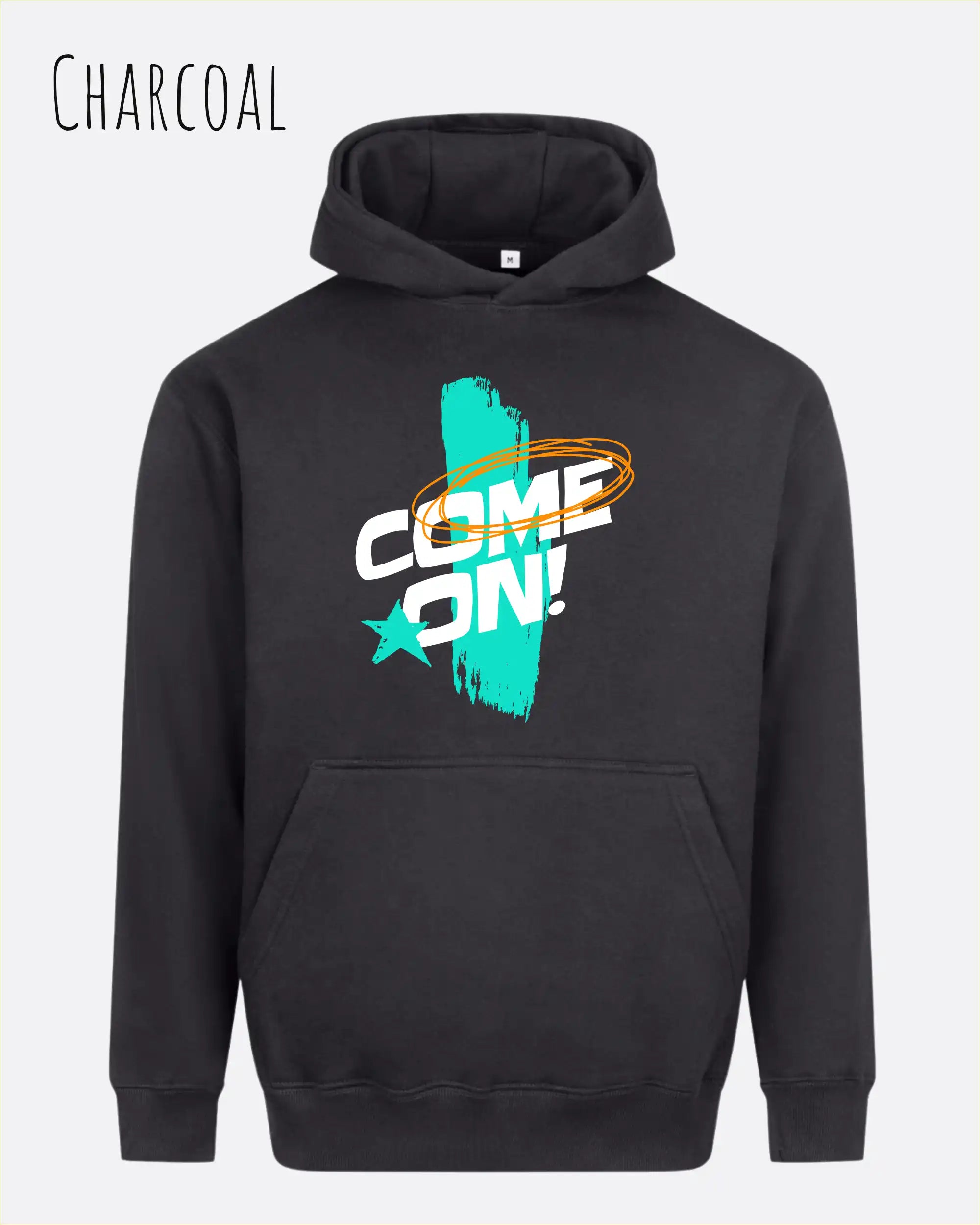 Oversized Design-Hoodie – Unisex – COME ON – Premium Baumwollmischung