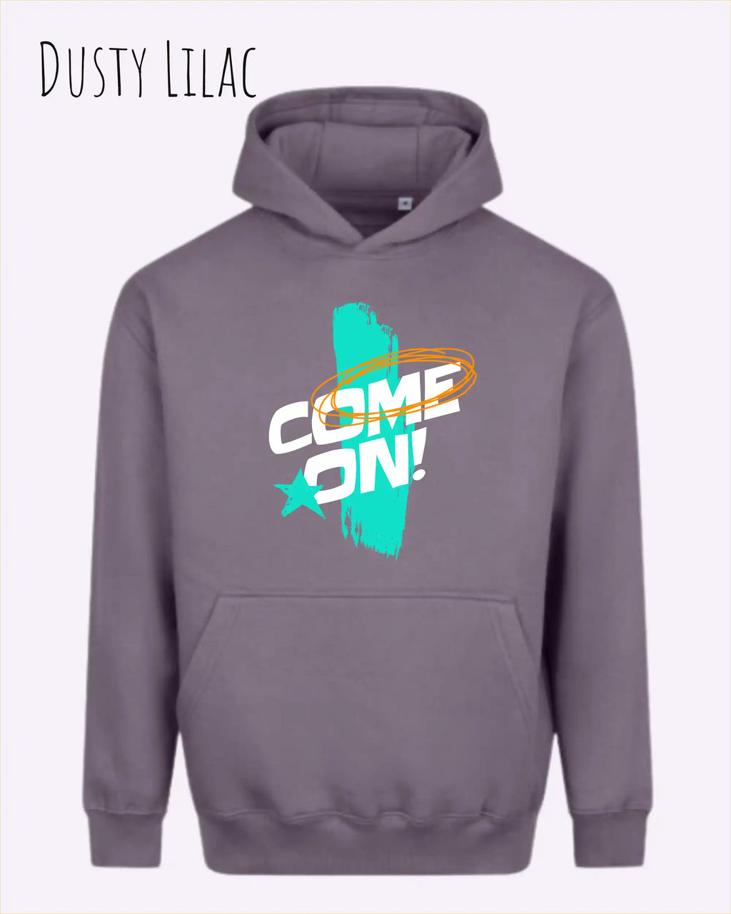 Oversized Design-Hoodie – Unisex – COME ON – Premium Baumwollmischung