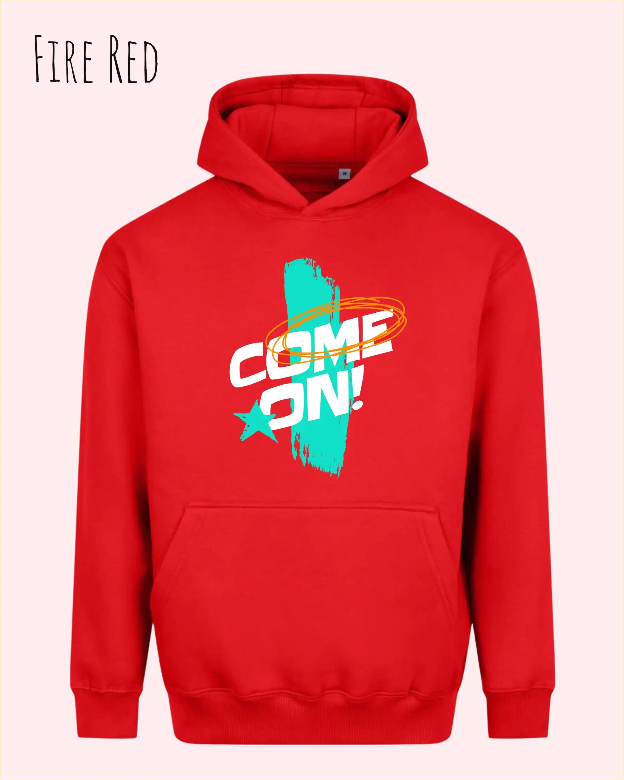 Oversized Design-Hoodie – Unisex – COME ON – Premium Baumwollmischung