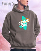 Oversized Design-Hoodie – Unisex – COME ON – Premium Baumwollmischung