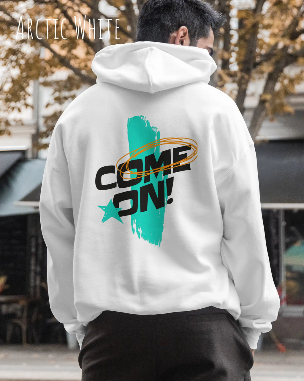 Oversized Design-Hoodie – Unisex – COME ON – Premium Baumwollmischung