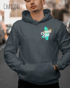 Oversized Design-Hoodie – Unisex – COME ON – Premium Baumwollmischung