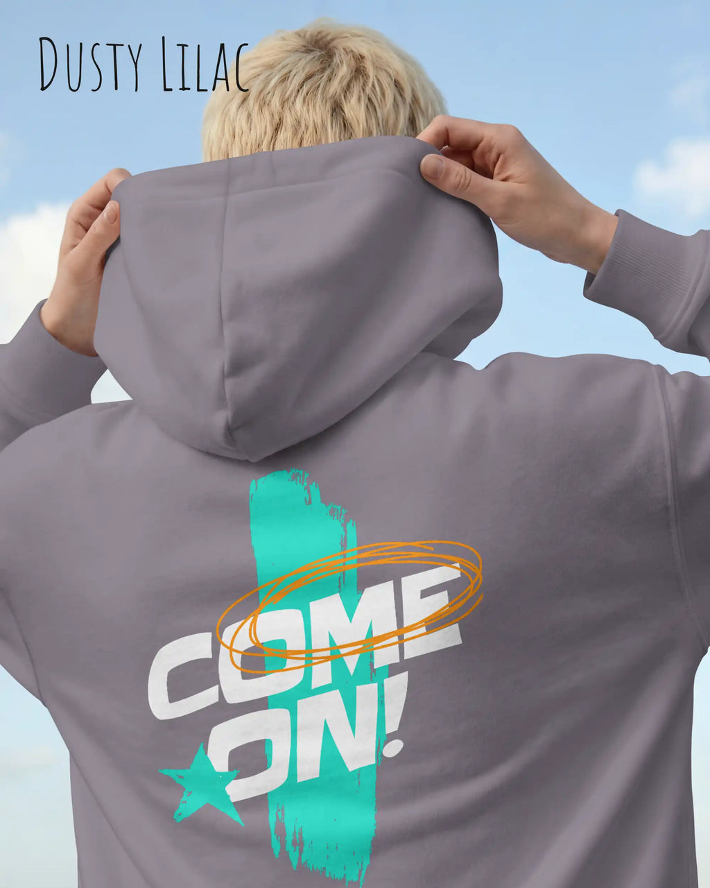 Oversized Design-Hoodie – Unisex – COME ON – Premium Baumwollmischung