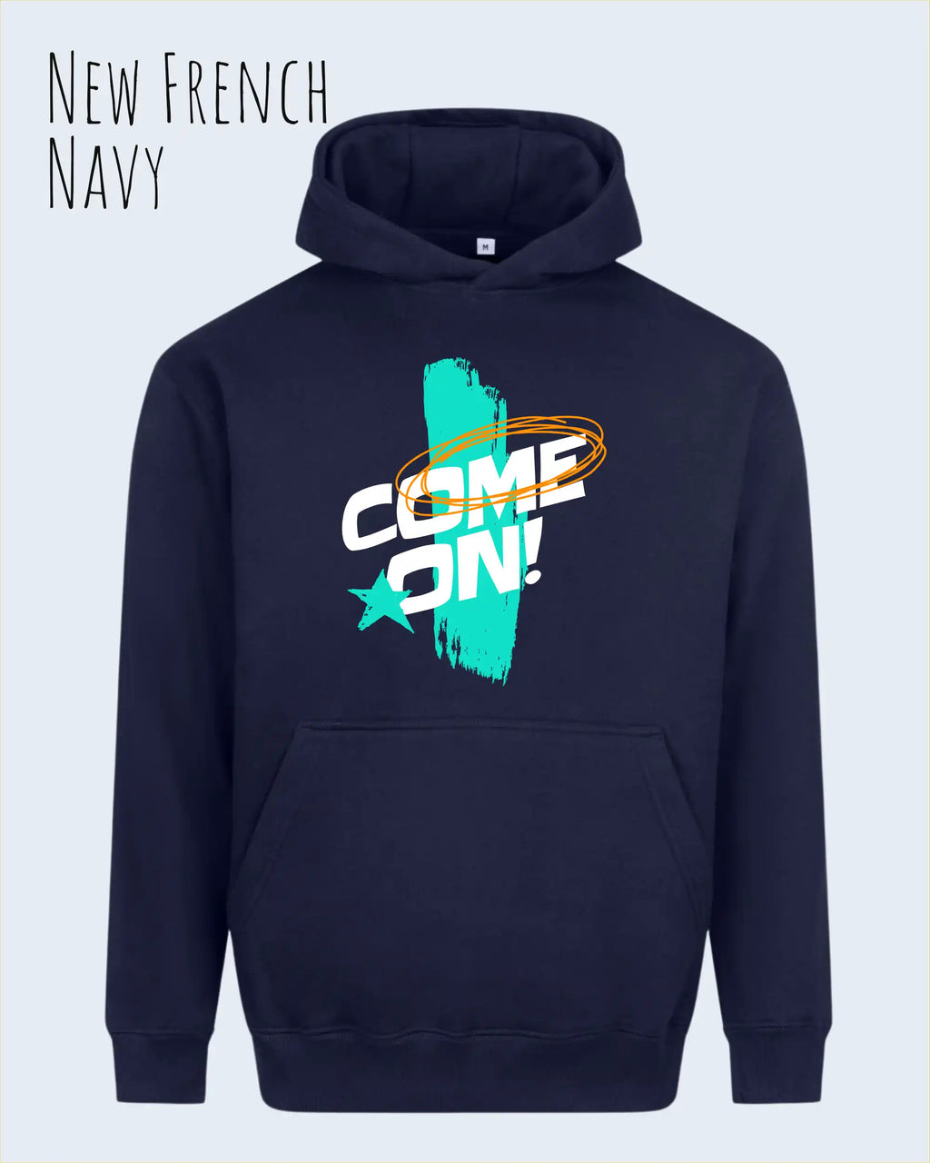 Oversized Design-Hoodie – Unisex – COME ON – Premium Baumwollmischung