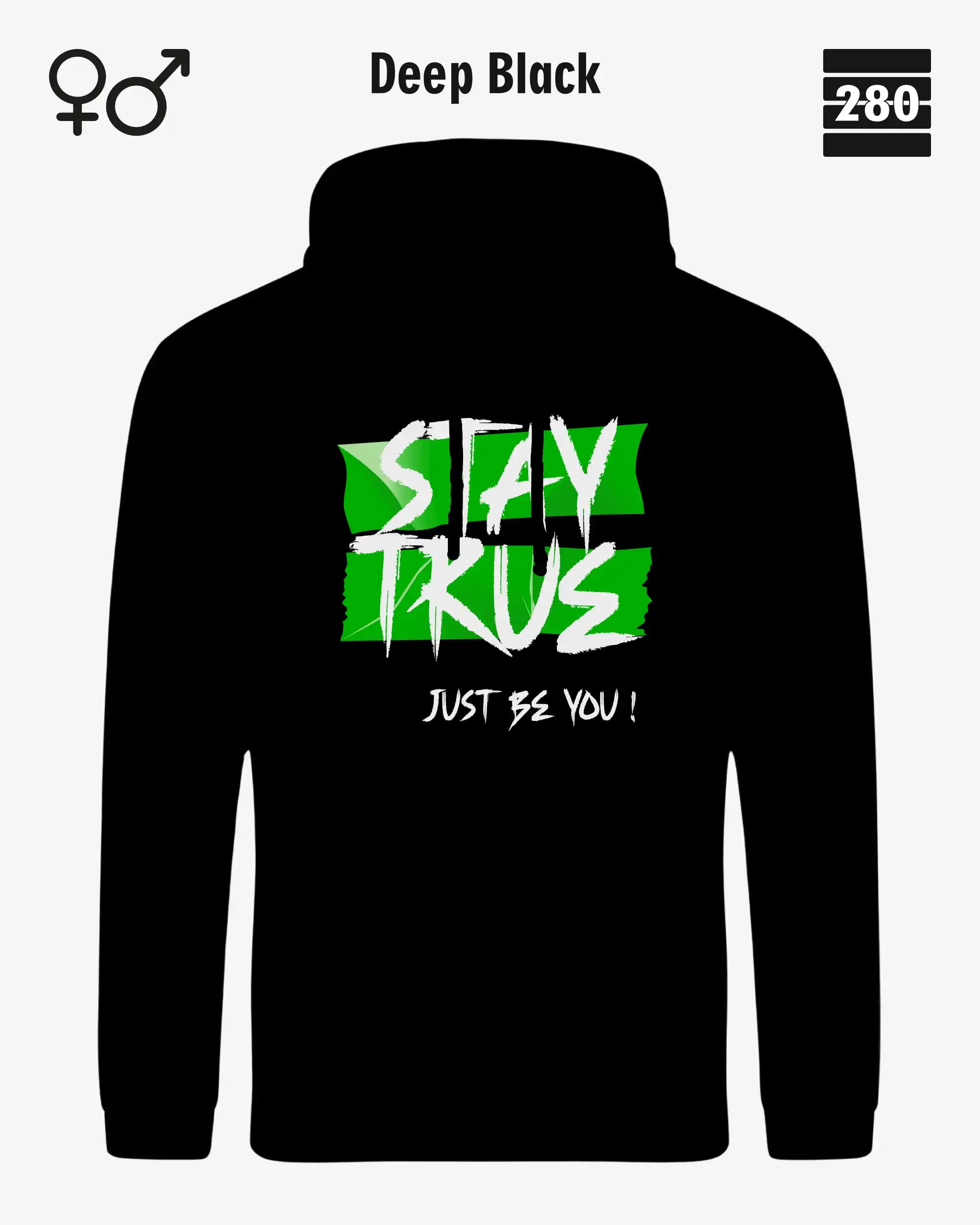 Design‑Hoodie – Unisex – STAY TRUE – Weiche Baumwollmischung