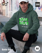 Design‑Hoodie – Unisex – STAY TRUE – Weiche Baumwollmischung