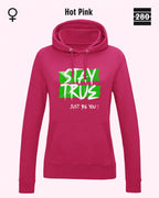 Damen Design‑Hoodie – Feminine Fit – STAY TRUE – Weiche Baumwollmischung