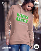 Damen Design‑Hoodie – Feminine Fit – STAY TRUE – Weiche Baumwollmischung
