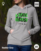 Damen Design‑Hoodie – Feminine Fit – STAY TRUE – Weiche Baumwollmischung
