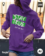 Damen Design‑Hoodie – Feminine Fit – STAY TRUE – Weiche Baumwollmischung