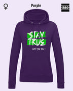 Damen Design‑Hoodie – Feminine Fit – STAY TRUE – Weiche Baumwollmischung