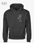 das bild zeigt den Organic Luxury Hoodie KEEP IT SIMPLE in der farbe black.