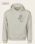 das bild zeigt den Organic Luxury Hoodie KEEP IT SIMPLE in der farbe cement.
