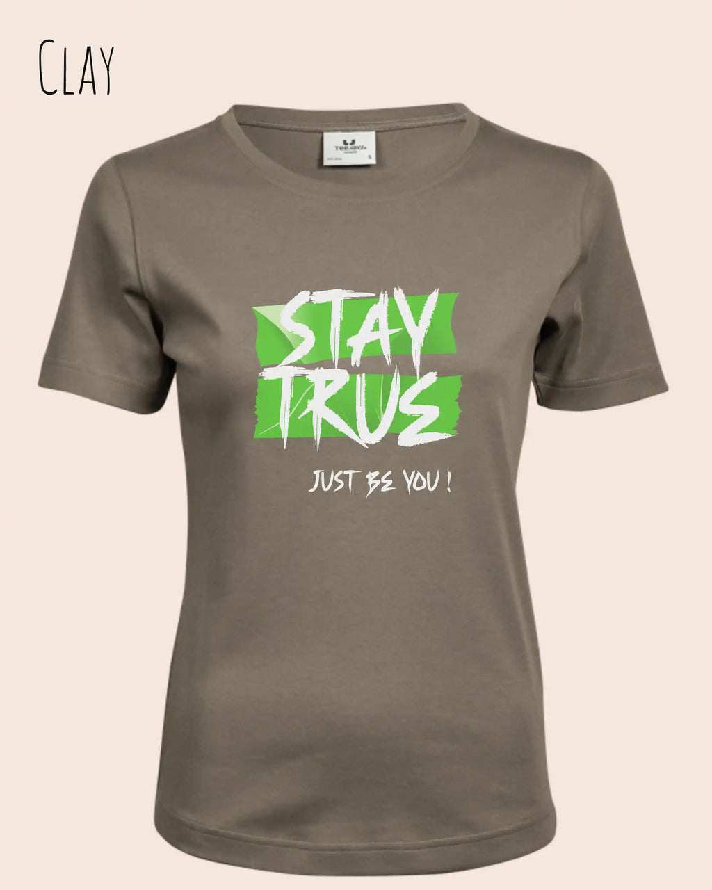Bio Design-T‑Shirt – Feminine Fit – STAY TRUE – Premium‑Baumwolle