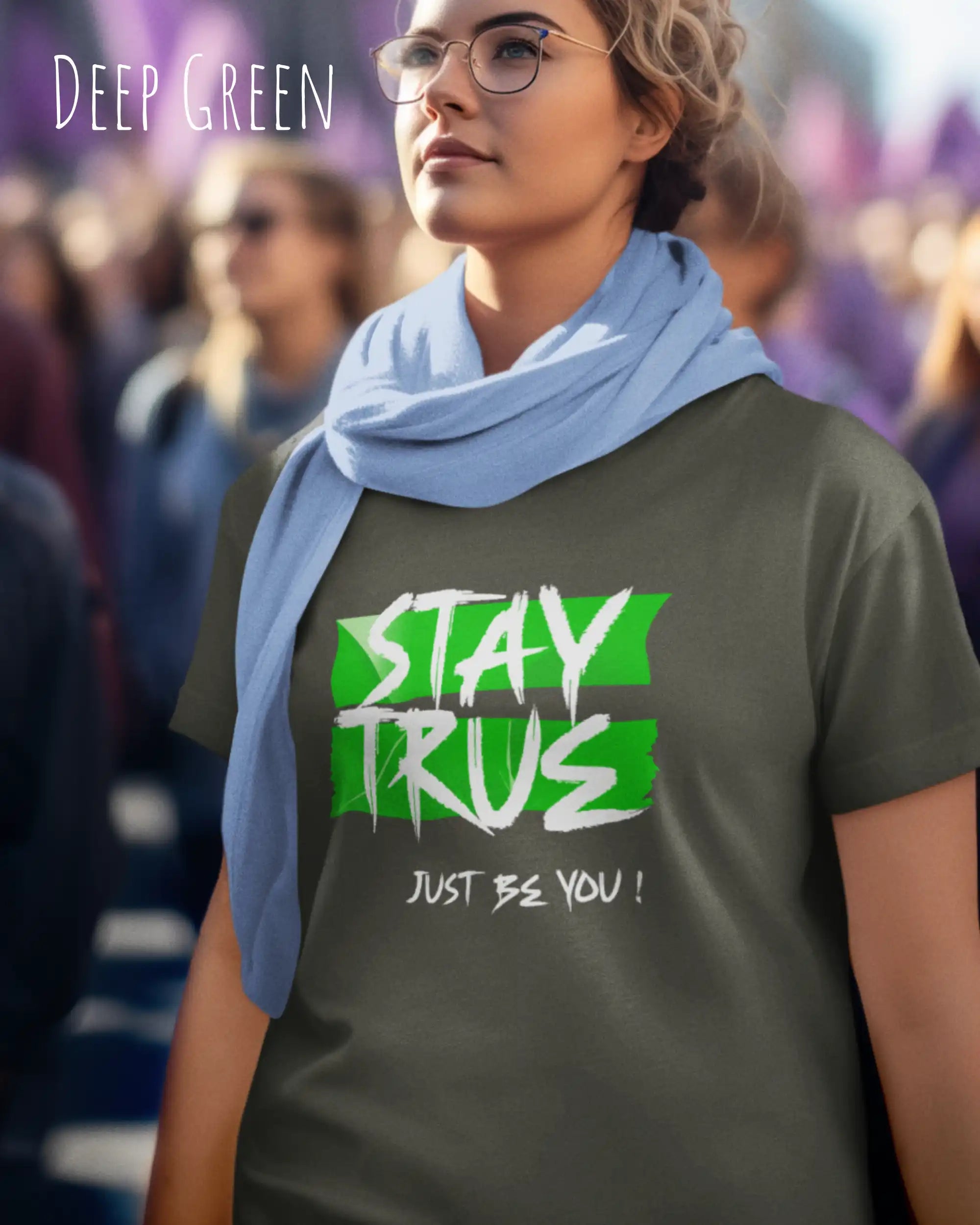 Bio Design-T‑Shirt – Feminine Fit – STAY TRUE – Premium‑Baumwolle