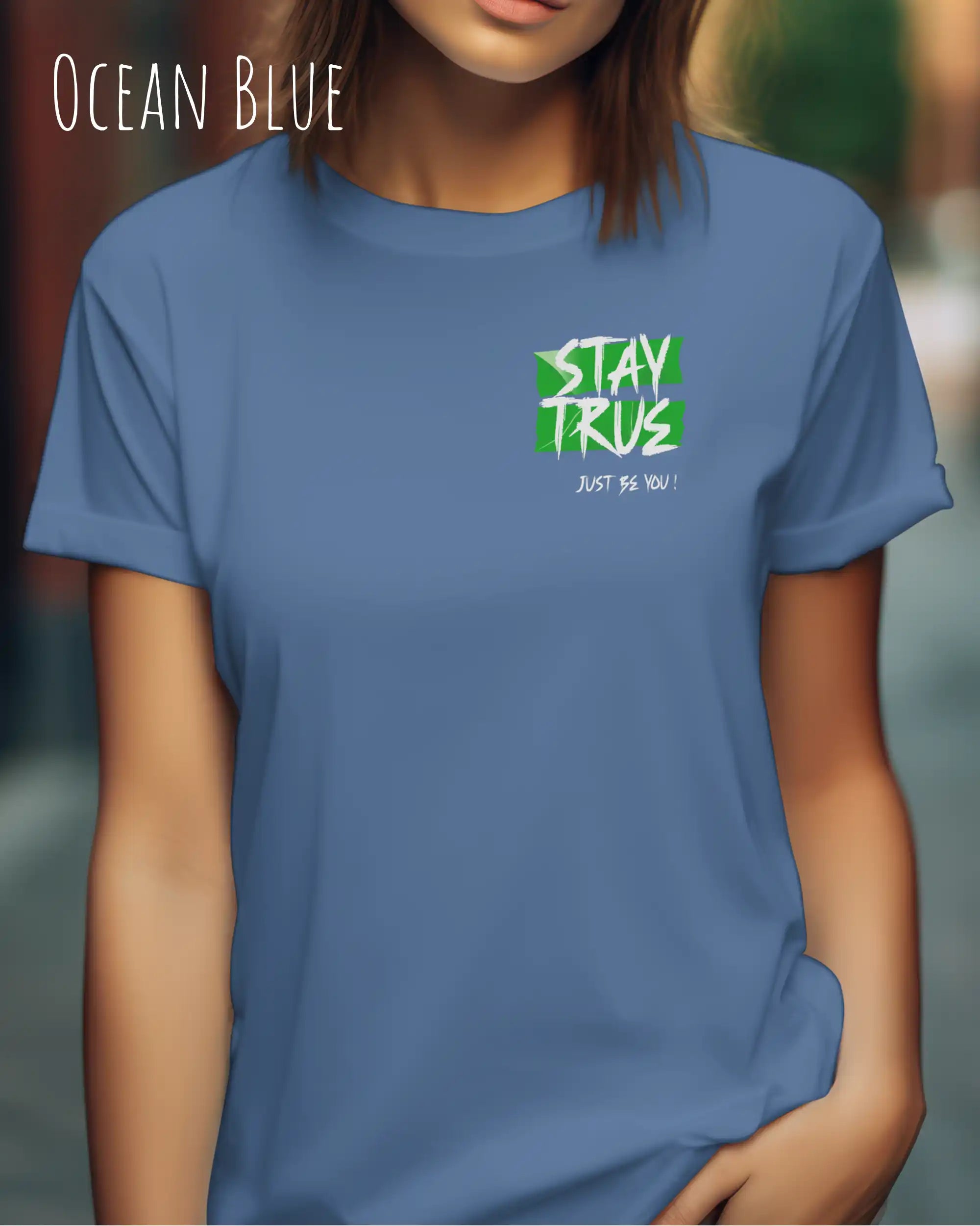 Bio Design-T‑Shirt – Feminine Fit – STAY TRUE – Premium‑Baumwolle