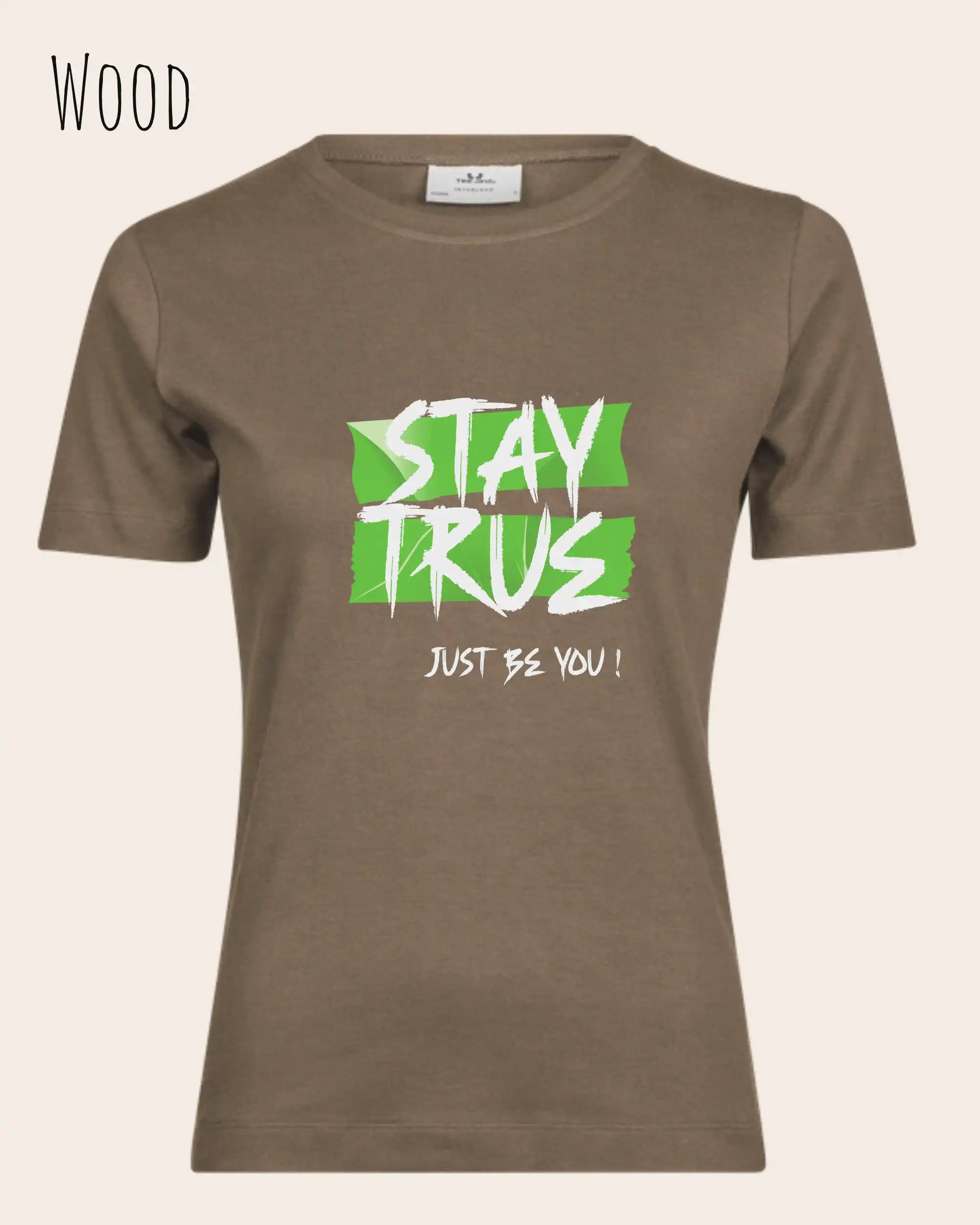 Bio Design-T‑Shirt – Feminine Fit – STAY TRUE – Premium‑Baumwolle
