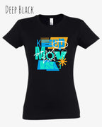 die Abbildung zeigt das design-t-shirt SOL’S Imperial Women 11502 in der farbe deep black mit dem motivierenden Motiv "keep moving"