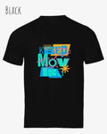 das Bild zeigt das bio design-t-shirt Tee Jays Urban Luxury Tee 1150 in black mit dem motiv keep moving,