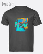 das Bild zeigt das bio design-t-shirt Tee Jays Urban Luxury Tee 1150 in dark grey mit dem motiv keep moving,