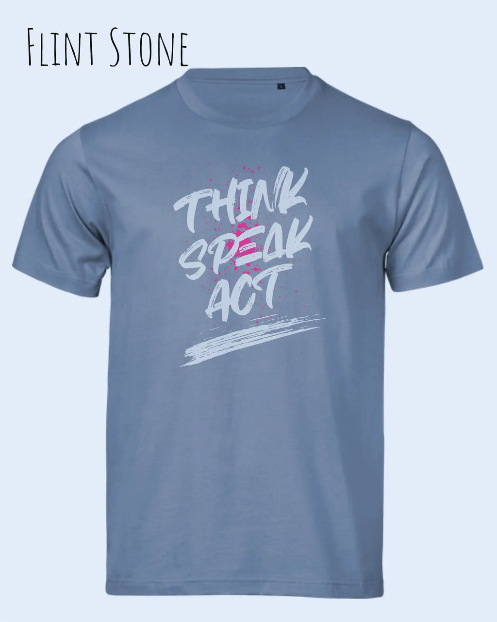 Bio-Baumwolle T-Shirt – Tee Jays Urban Luxury Tee 1150 – Unisex - farbe flint stone - design: think speak act