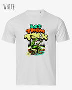 die abbildug´ng zeigt das Tee Jays Urban Luxury Tee 1150 Design-T-Shirt in der farbe white mit dem humorvollen Motiv "Let them talk" 