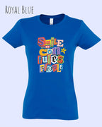 Design-T‑Shirt – Feminine Fit – SMILE CONFUSES PEOPLE – Premium-Baumwolle