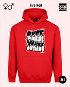 Oversized Design-Hoodie – Unisex – OVERTHINKING SOLVES NOTHING – Premium Baumwollmischung