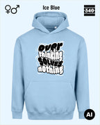 Oversized Design-Hoodie – Unisex – OVERTHINKING SOLVES NOTHING – Premium Baumwollmischung