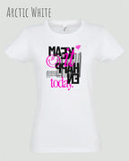 Design-T‑Shirt – Feminine Fit – MAKE IT HAPPEN – Premium-Baumwolle
