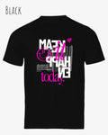 Das Bild zeigt das Unisex Bio Design-T‑Shirt  Tee Jays Urban Luxury Tee 1150 in der Farbe black mit dem Motiv make it happen today.