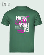 Das Bild zeigt das Unisex Bio Design-T‑Shirt  Tee Jays Urban Luxury Tee 1150 in der Farbe cactus  mit dem Motiv make it happen today.
