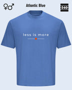 Oversized Design-T‑Shirt  – Unisex – LESS IS MORE (2) – Heavyweight Baumwolle