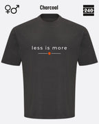 Oversized Design-T‑Shirt  – Unisex – LESS IS MORE (2) – Heavyweight Baumwolle