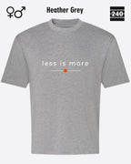 Oversized Design-T‑Shirt  – Unisex – LESS IS MORE (2) – Heavyweight Baumwolle