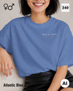 Oversized Design-T‑Shirt  – Unisex – LESS IS MORE (2) – Heavyweight Baumwolle
