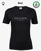 Auf dem Bild sieht man das T-Shirt Tee Jays Women's Interlock Tee STYLE 580 in der Farbe black mit dem zeitlosen Design "less is more".