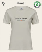 Auf dem Bild sieht man das T-Shirt Tee Jays Women's Interlock Tee STYLE 580 in der Farbe cement mit dem zeitlosen Design "less is more".
