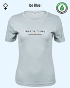 Auf dem Bild sieht man das T-Shirt Tee Jays Women's Interlock Tee STYLE 580 in der Farbe ice blue mit dem zeitlosen Design "less is more".