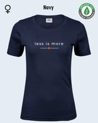 Auf dem Bild sieht man das T-Shirt Tee Jays Women's Interlock Tee STYLE 580 in der Farbe navy mit dem zeitlosen Design "less is more".