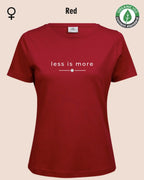 Auf dem Bild sieht man das T-Shirt Tee Jays Women's Interlock Tee STYLE 580 in der Farbe red mit dem zeitlosen Design "less is more".